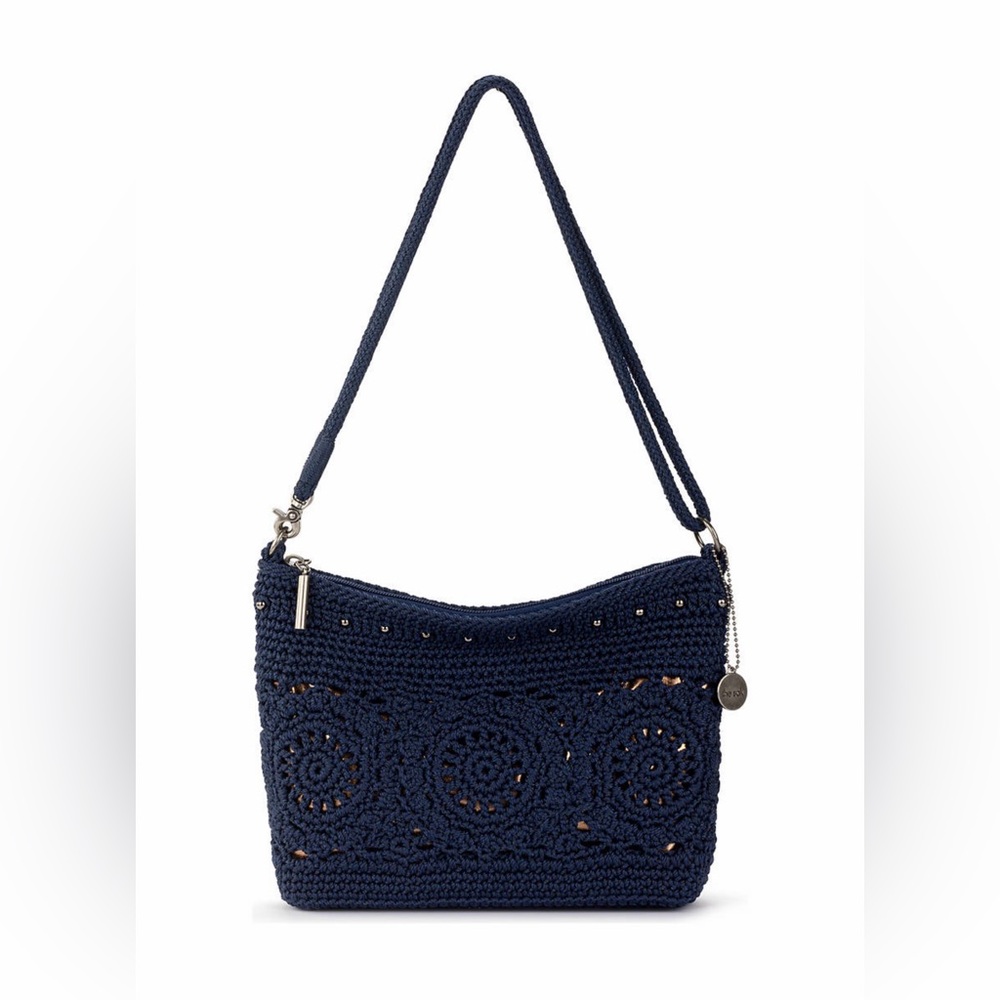 The Sak Navy Crochet‎ Crossbody Bag